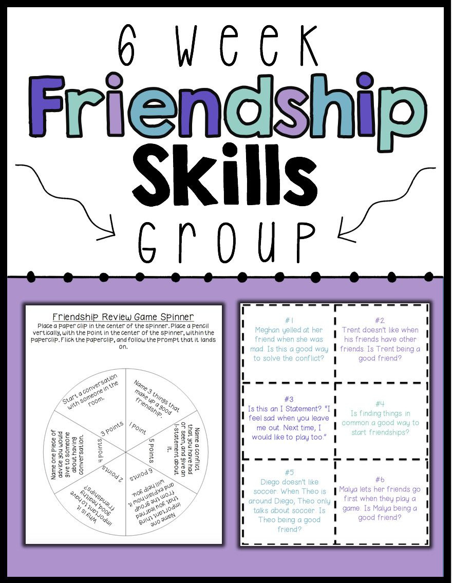 Social Skills Activities Worksheets Friendship Skills Social Skills 