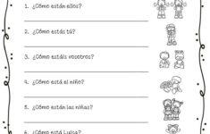 Spanish Verb Conjugation Worksheets Printable