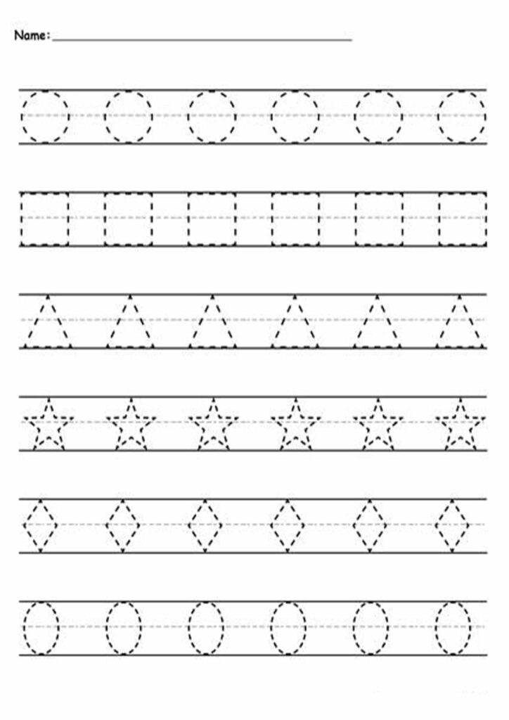 Printable Tracing Worksheets For Preschoolers Printable Worksheets