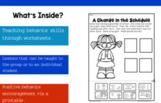 Behavior Skills Printables For Students With Autism Similar Special Needs