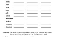 Free Spanish Worksheets For Middle School Worksheets Free Download