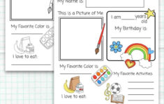 All About Me Printable Preschool Worksheet Free PDF MindyMakes