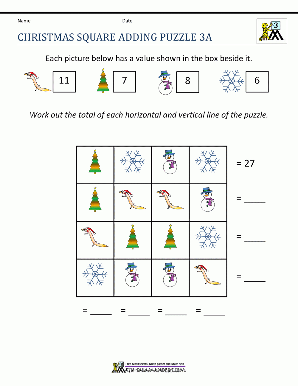 3Rd Grade Christmas Math Worksheets throughout 3rd Grade Christmas Math Worksheets