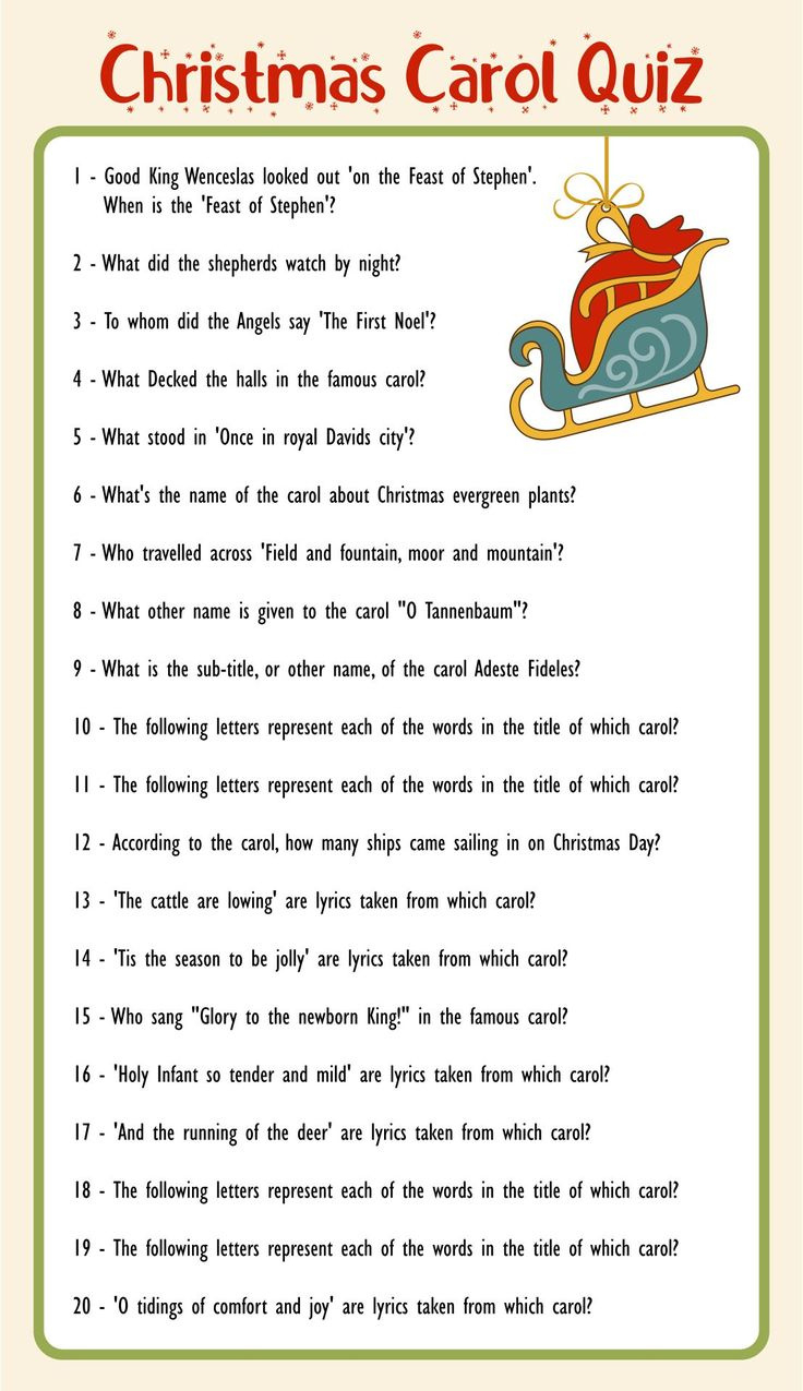 Christmas Carol Trivia - 15 Free Pdf Printables | Printablee pertaining to Christmas Carol Trivia Worksheet Answers