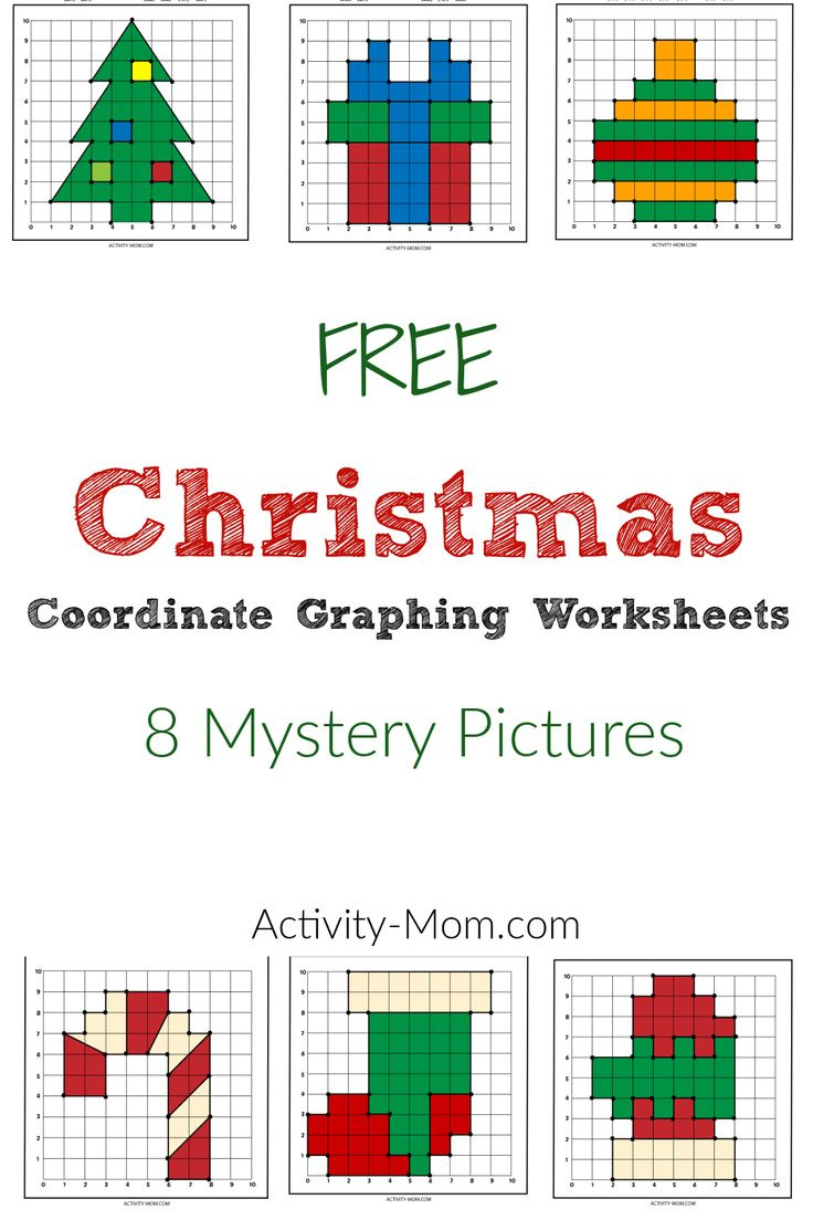 Free Printable Christmas Coordinate Graphing Worksheets Printable Worksheets