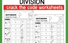 Christmas Crack The Code: Division Worksheets | Resources For with Division Christmas Worksheets