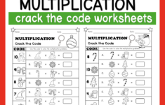 Christmas Crack The Code: Multiplication Worksheets | Resources in Free ...