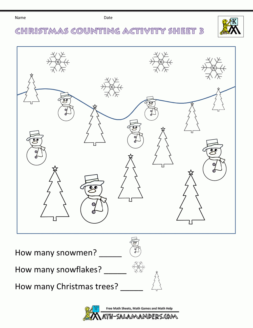 Christmas Maths Worksheets with Christmas Shape Worksheets