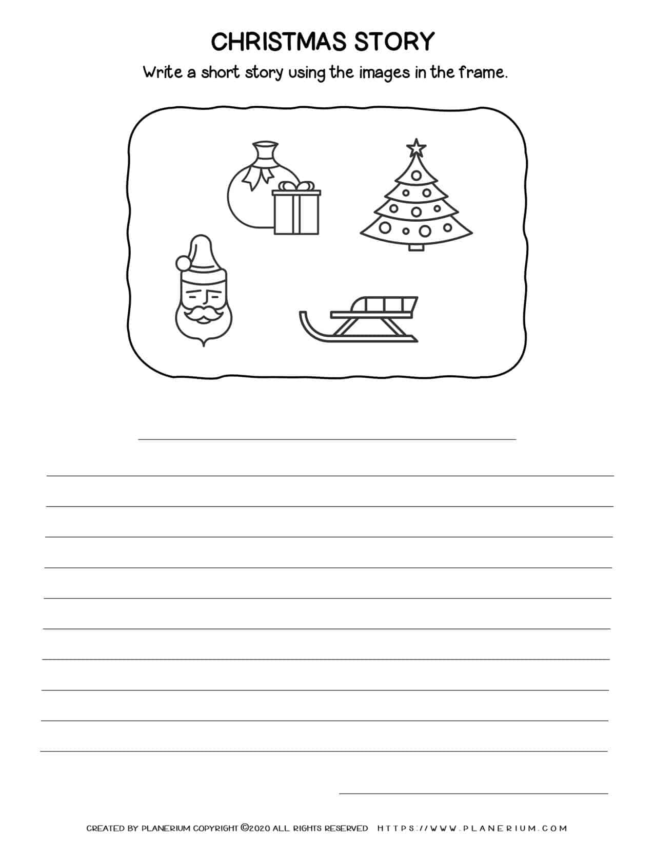 Christmas Narrative Writing | Free Worksheet | Planerium throughout Christmas Worksheets Writing