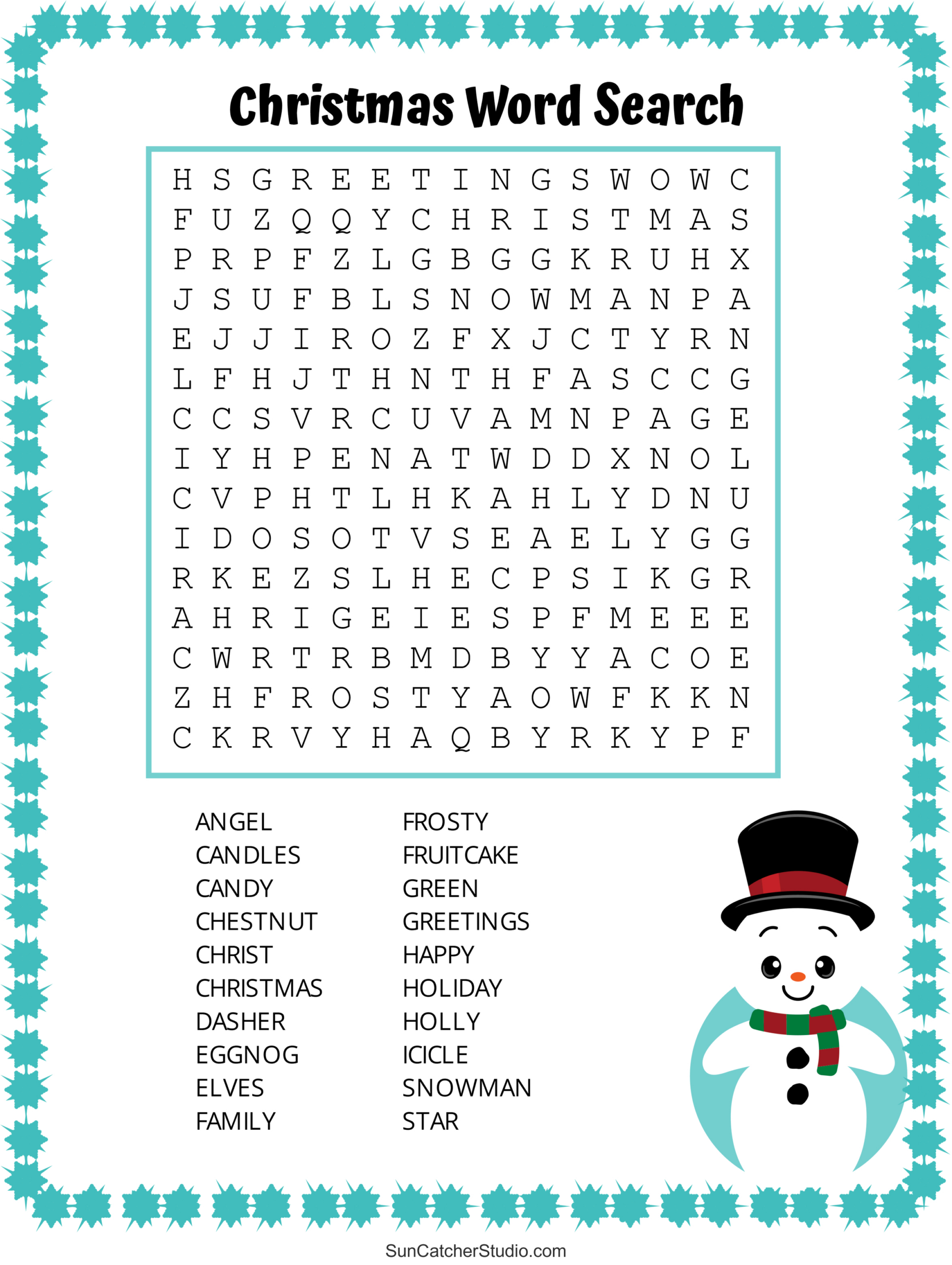 Christmas Season Word Roped Search for Christmas Word Search Worksheet