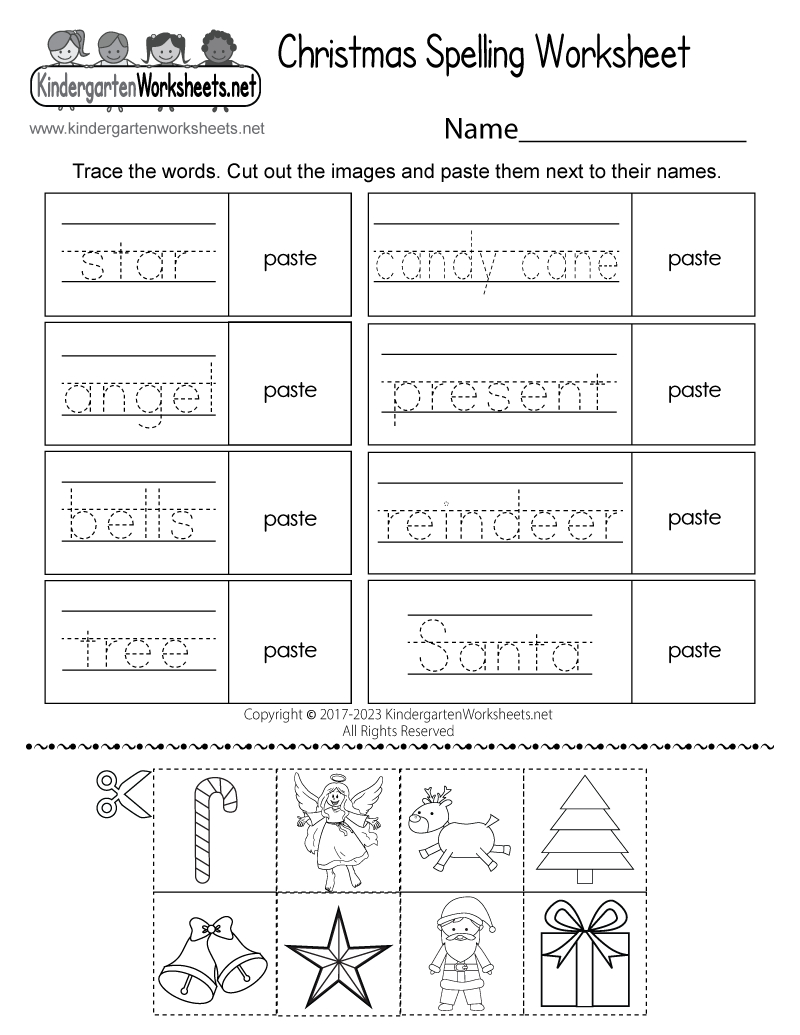 Christmas Spelling Worksheet - Free Printable, Digital, &amp;amp; Pdf within Free Printable Christmas Phonics Worksheets