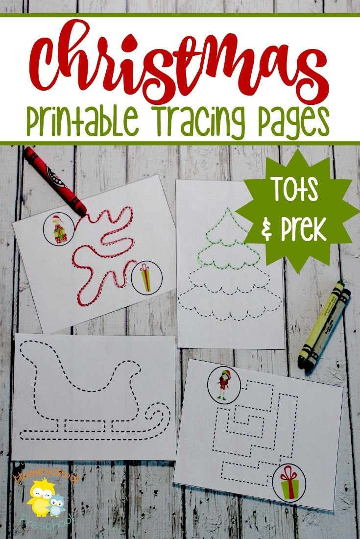 Christmas Trace Activities For Fine Motor Practice For Kids inside Christmas Fine Motor Skills Worksheets