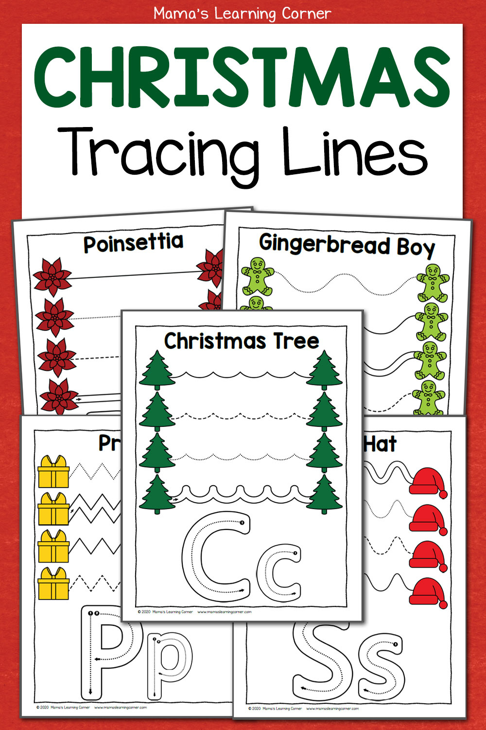 Christmas Tracing Worksheets For Preschool - Mamas Learning Corner intended for Christmas Tracing Worksheets Preschool