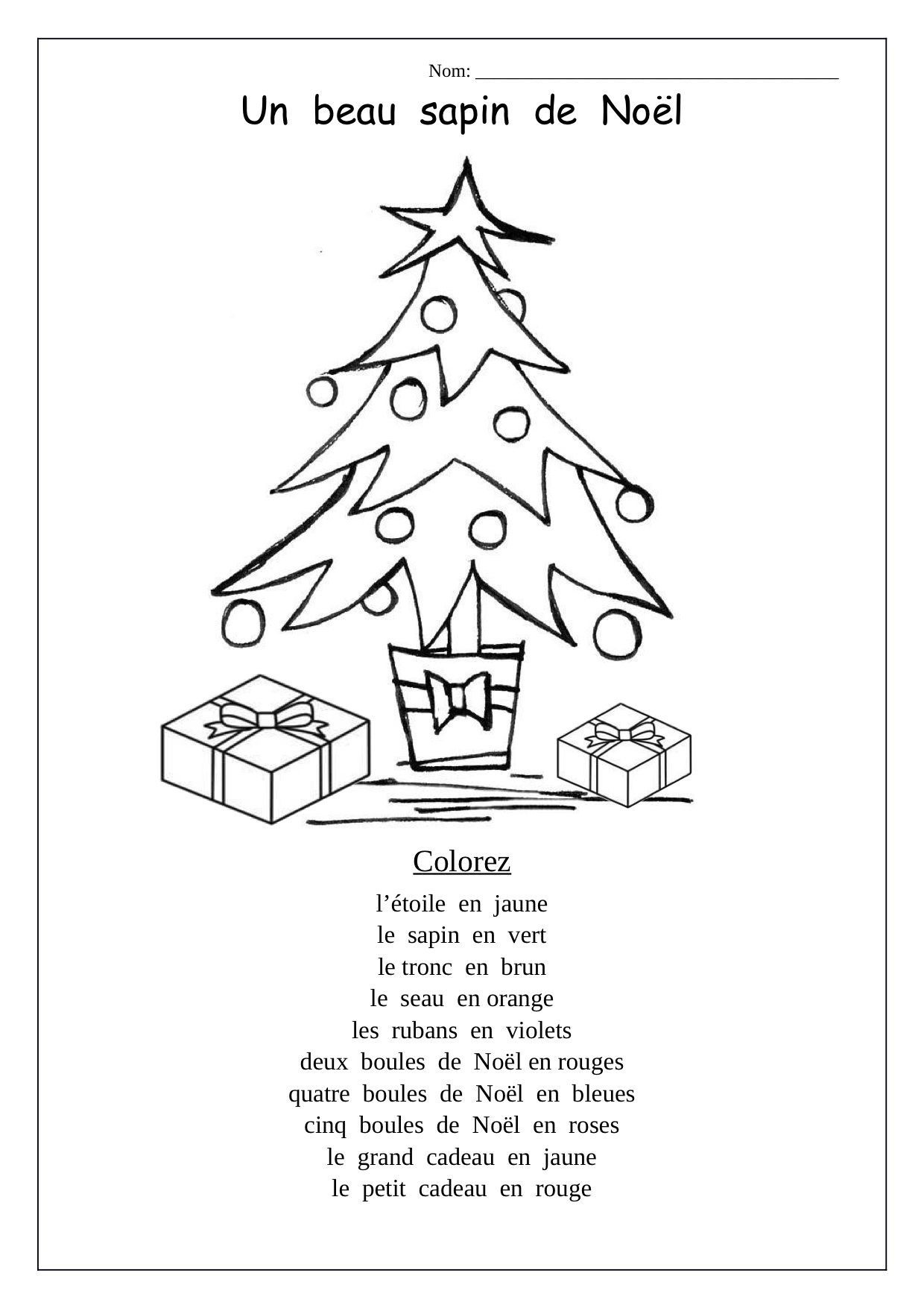 Christmas Trommeln French Worksheet Christmas inside Christmas French Worksheets