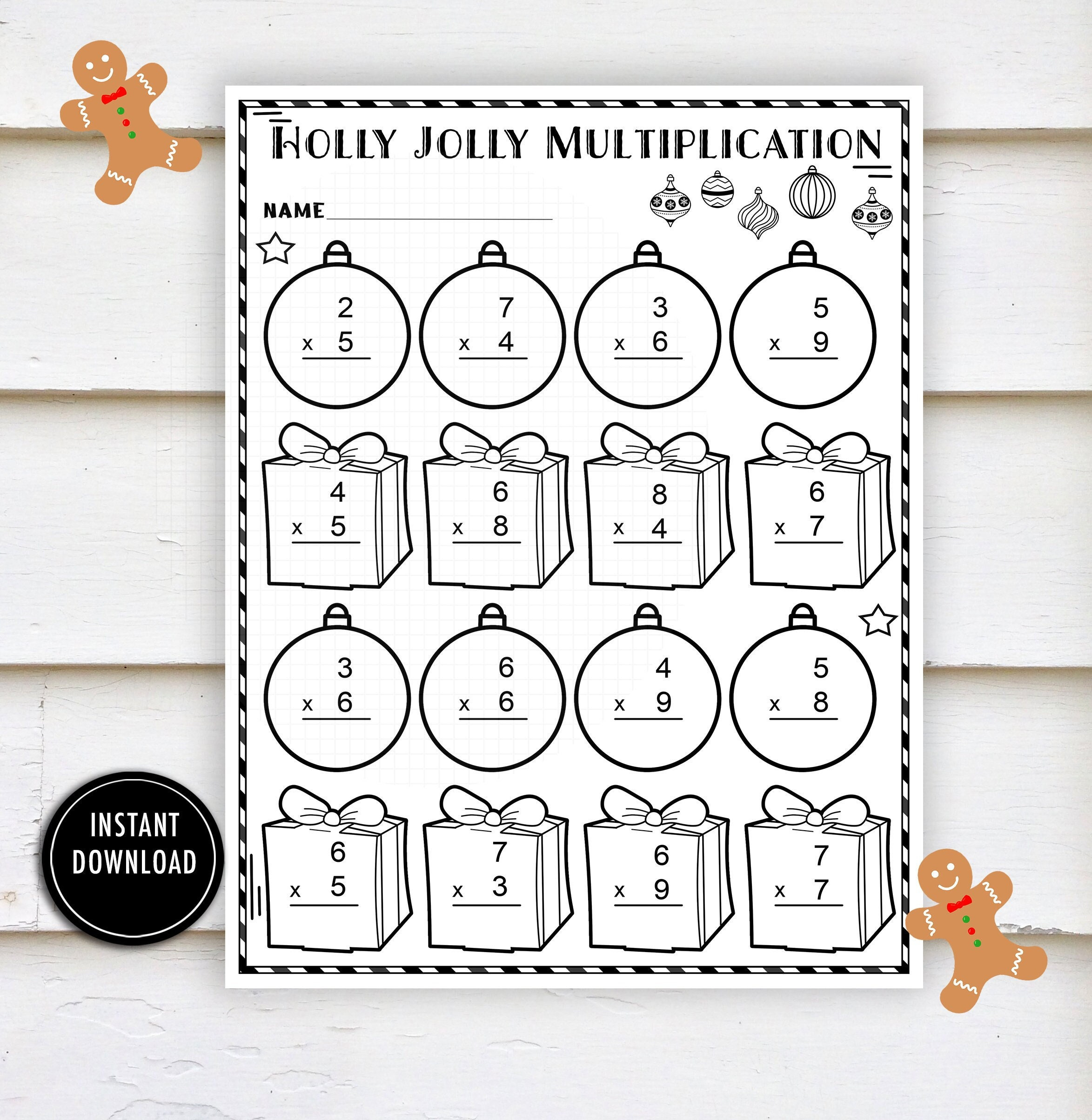 Christmas Worksheet Multiplication- &amp;quot;Math Worksheets&amp;quot; Winter Worksheets, Math, Multiplication, Times Tables, Practice for Math Multiplication Christmas Worksheets