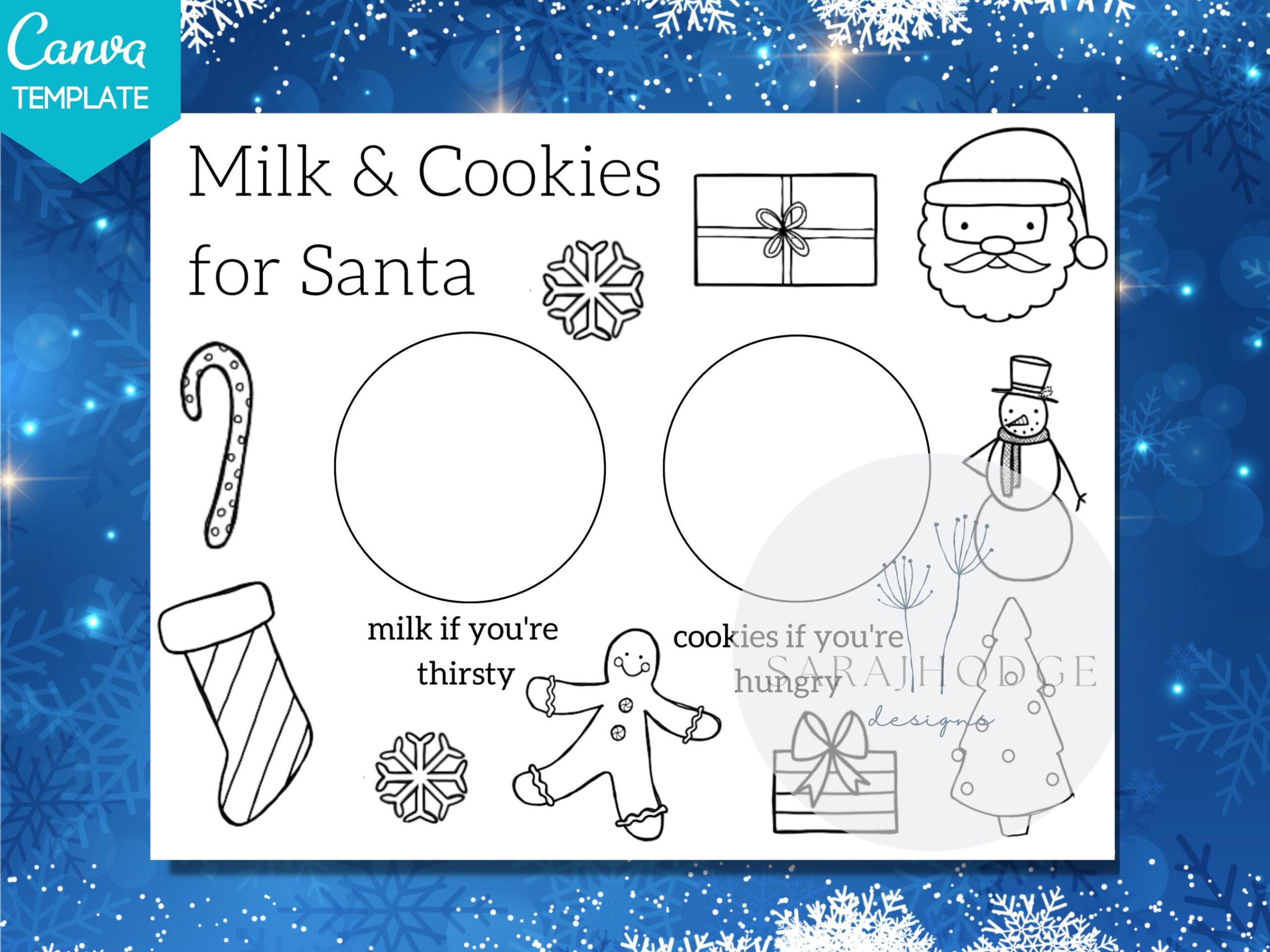 Cookies For Santa Printable, Christmas Coloring Sheet, Milk And with regard to Christmas Cookies Worksheet