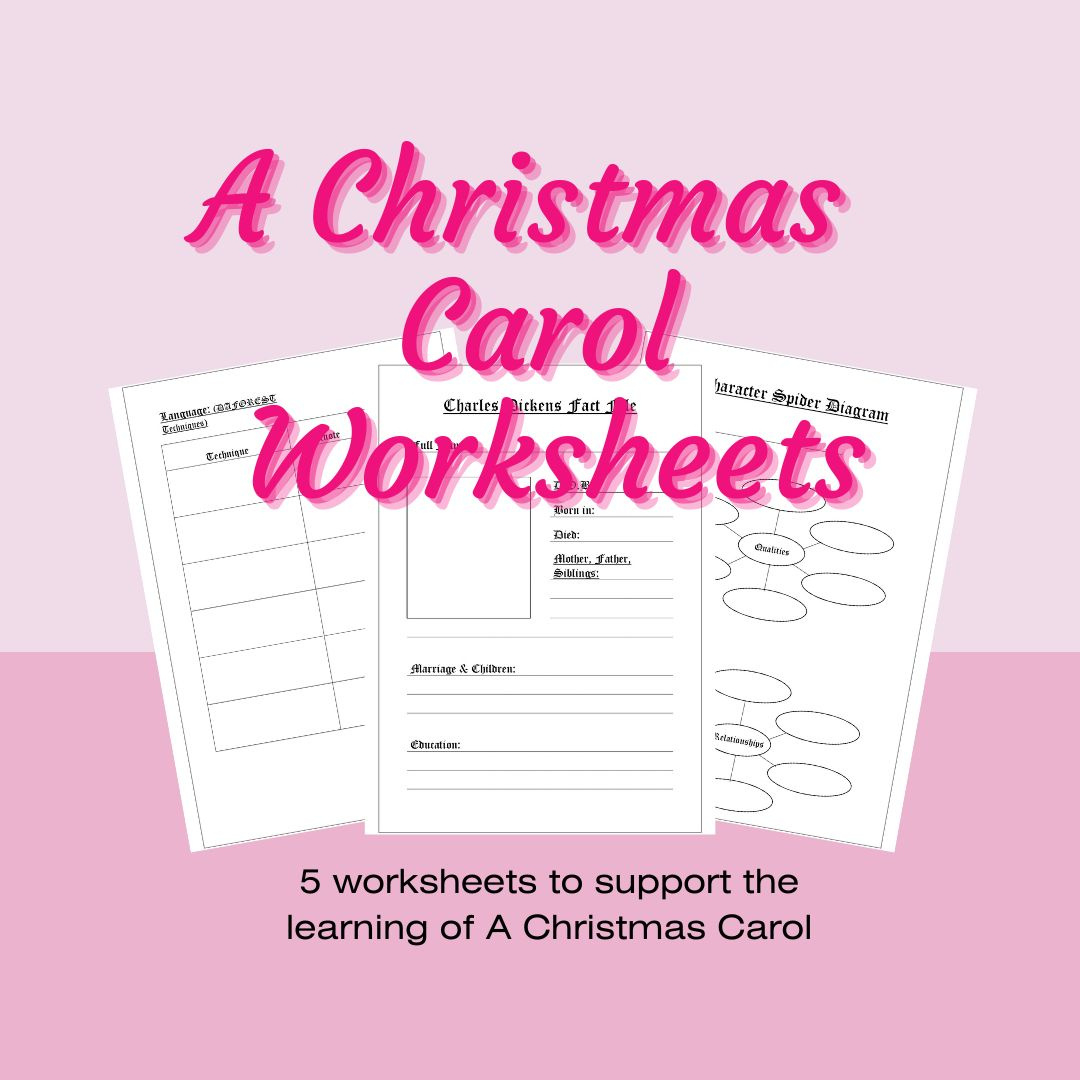 English Literature A Christmas Carol Worksheets intended for Christmas Carol Worksheets