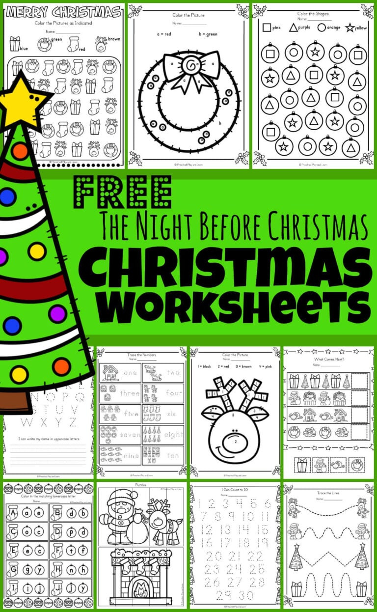 🎄 Free Twas The Night Before Christmas Worksheets &amp;amp; Activities for Christmas Themed Worksheets