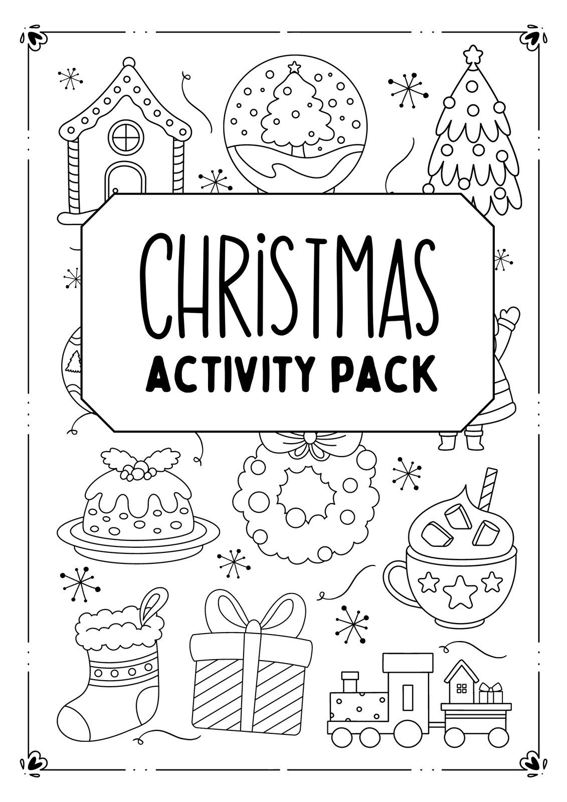 Free, Editable Christmas Worksheet Templates | Canva for Christmas Packet Worksheet