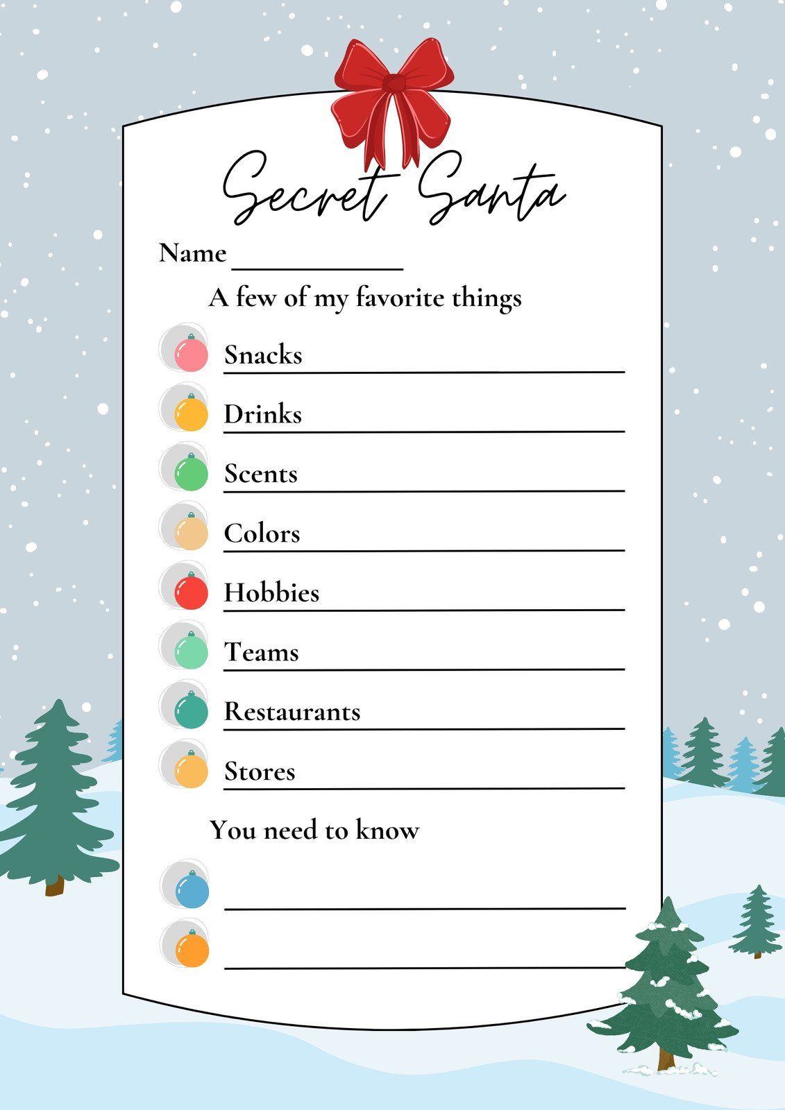 Free, Editable Christmas Worksheet Templates | Canva regarding Christmas Worksheets For Middle Schoolers