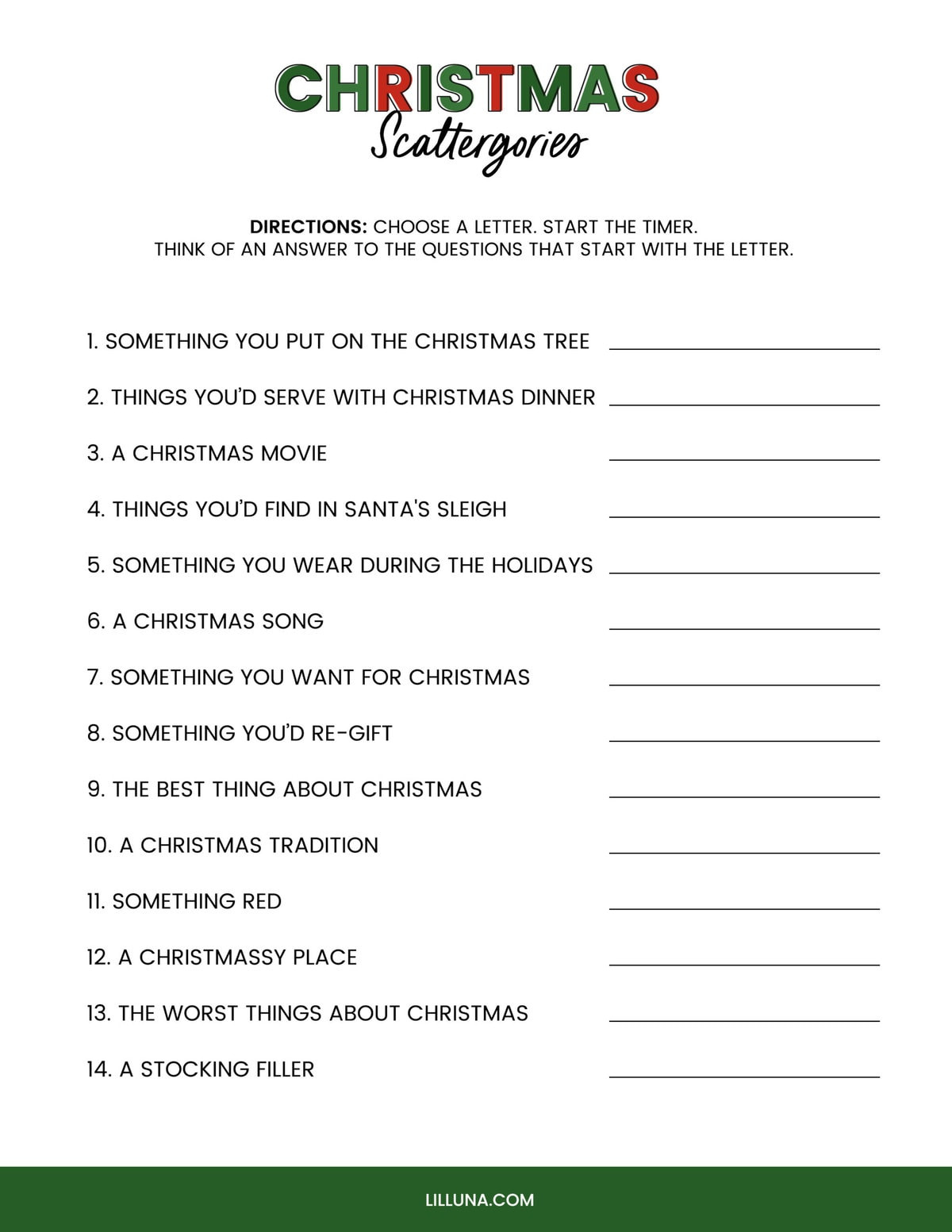 Free Printable Christmas Games {4 Freebies} | Lil&amp;#039; Luna intended for Christmas Games Printable Worksheets