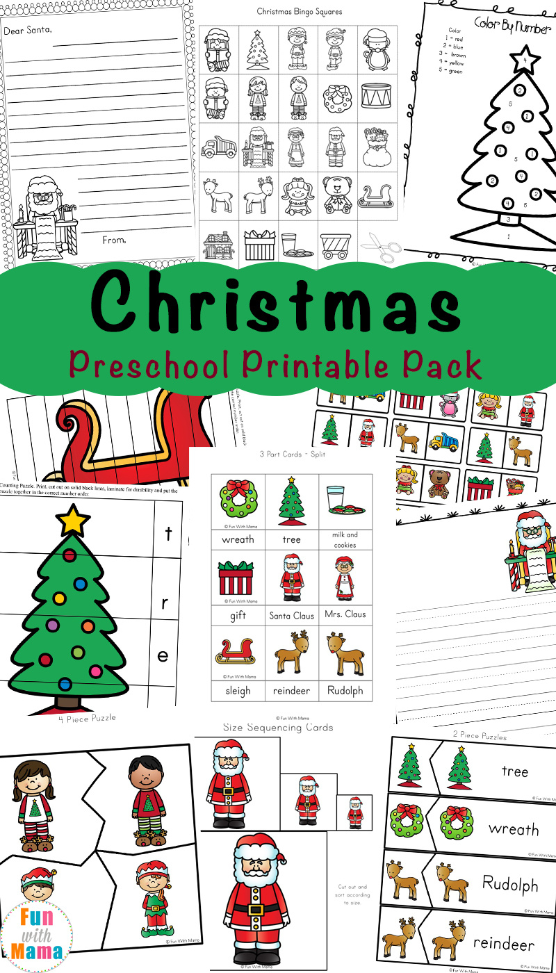 Free Printable Christmas Worksheets - Fun With Mama pertaining to Christmas Worksheet Packets