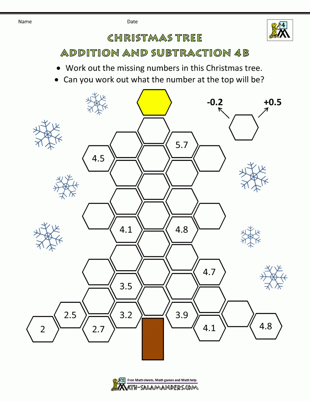 Math Christmas Activities 4Th Grade in Christmas Worksheets For 4Th Grade