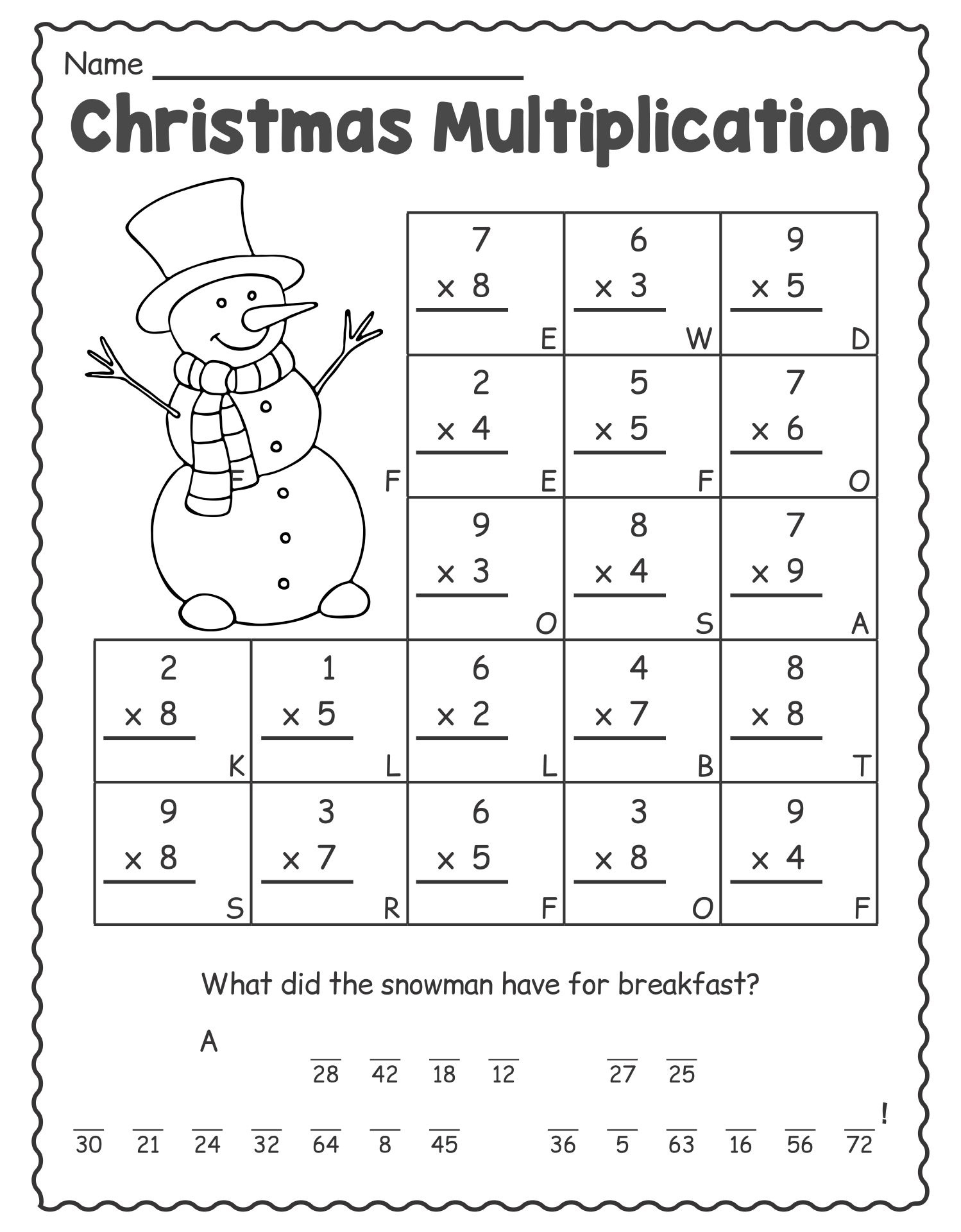 Worksheets For 1St Grade Christmas Activities - 15 Free Pdf intended for Free Multiplication Christmas Worksheets