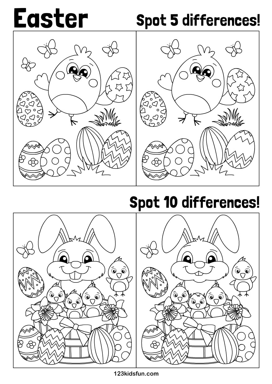 Easter | 123 Kids Fun Apps in Easter Printable Worksheets Preschool