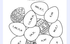 Easter Day Fill In The Missing Letters And Color Easter Eggs Free within Easter Day Worksheets