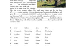 Easter Island Reading For Detail (De…: English Esl Worksheets Pdf within Easter Island Worksheets Answers