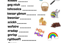 Easter Scrambles: English Esl Worksheets Pdf &amp; Doc inside Easter Unscramble Worksheets