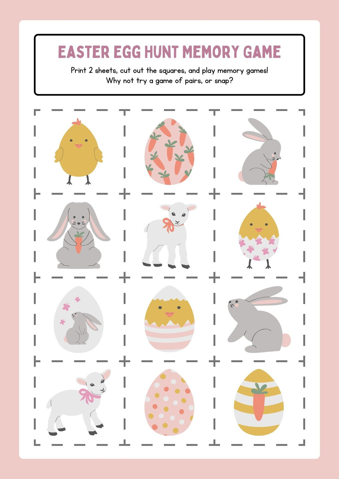 Free Custom Printable Easter Worksheet Templates | Canva within Easter Printable Worksheets Preschool