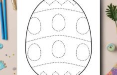 Fun Easter Egg Tracing Worksheets Free Printable - Once Upon A inside Easter Egg Tracing Worksheets
