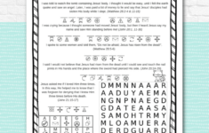 Jesus' Resurrection Easter Activity Pages - Kids Bible Teacher intended for Easter Bible Worksheets