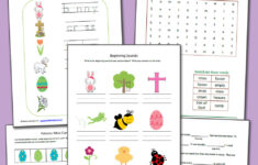Printable Easter Worksheet Packet - Mamas Learning Corner for Easter Worksheets 1St Grade