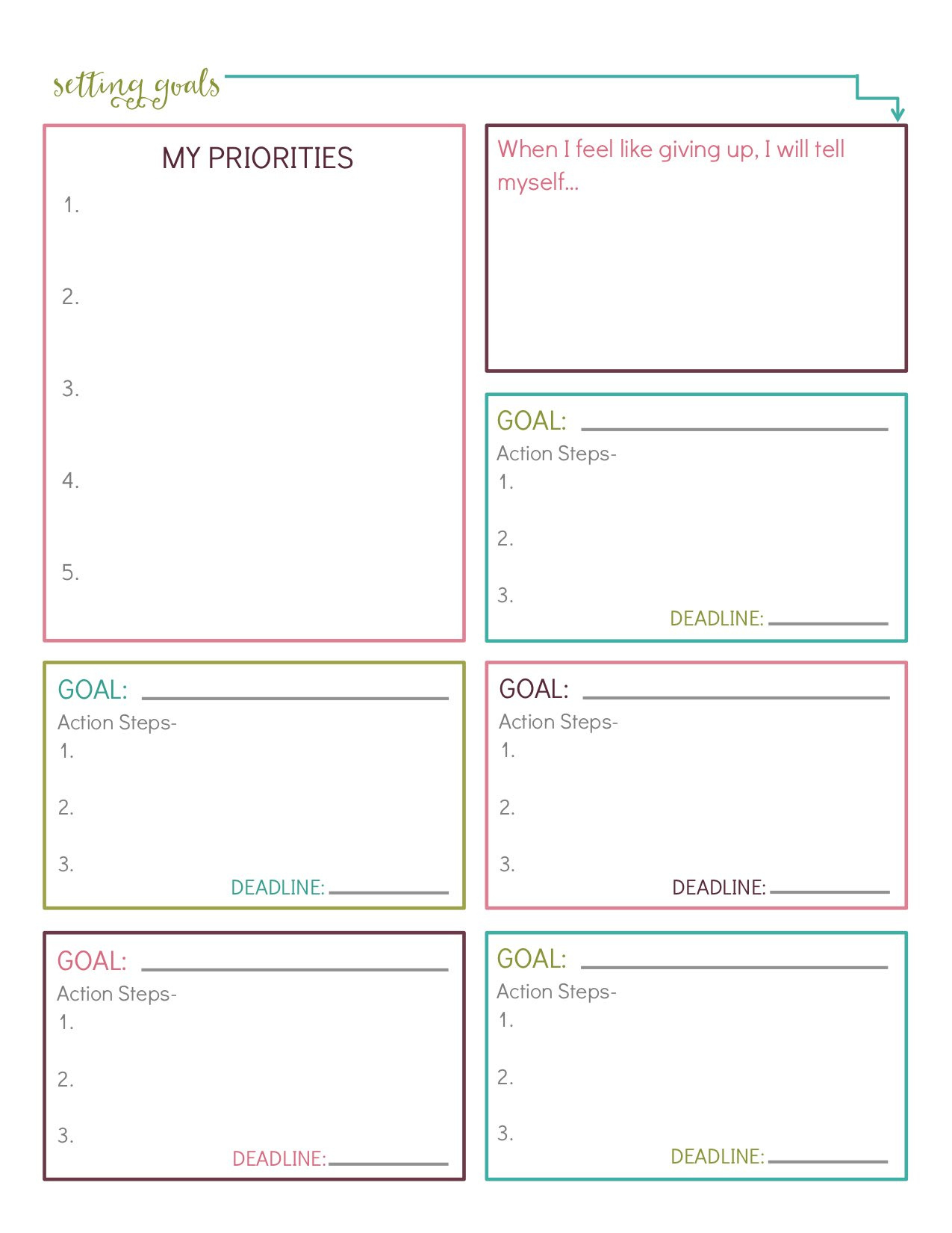 10 Free Printable Goal-Setting Worksheets - Parade pertaining to Goal Setting Worksheets Free Printable