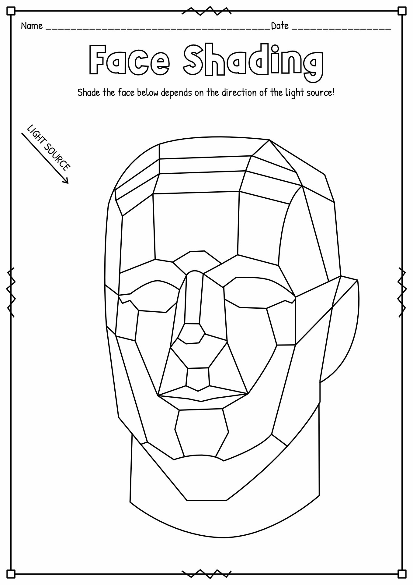 11 Shading Art Worksheets - Free Pdf At Worksheeto within Free Printable Shading Worksheets