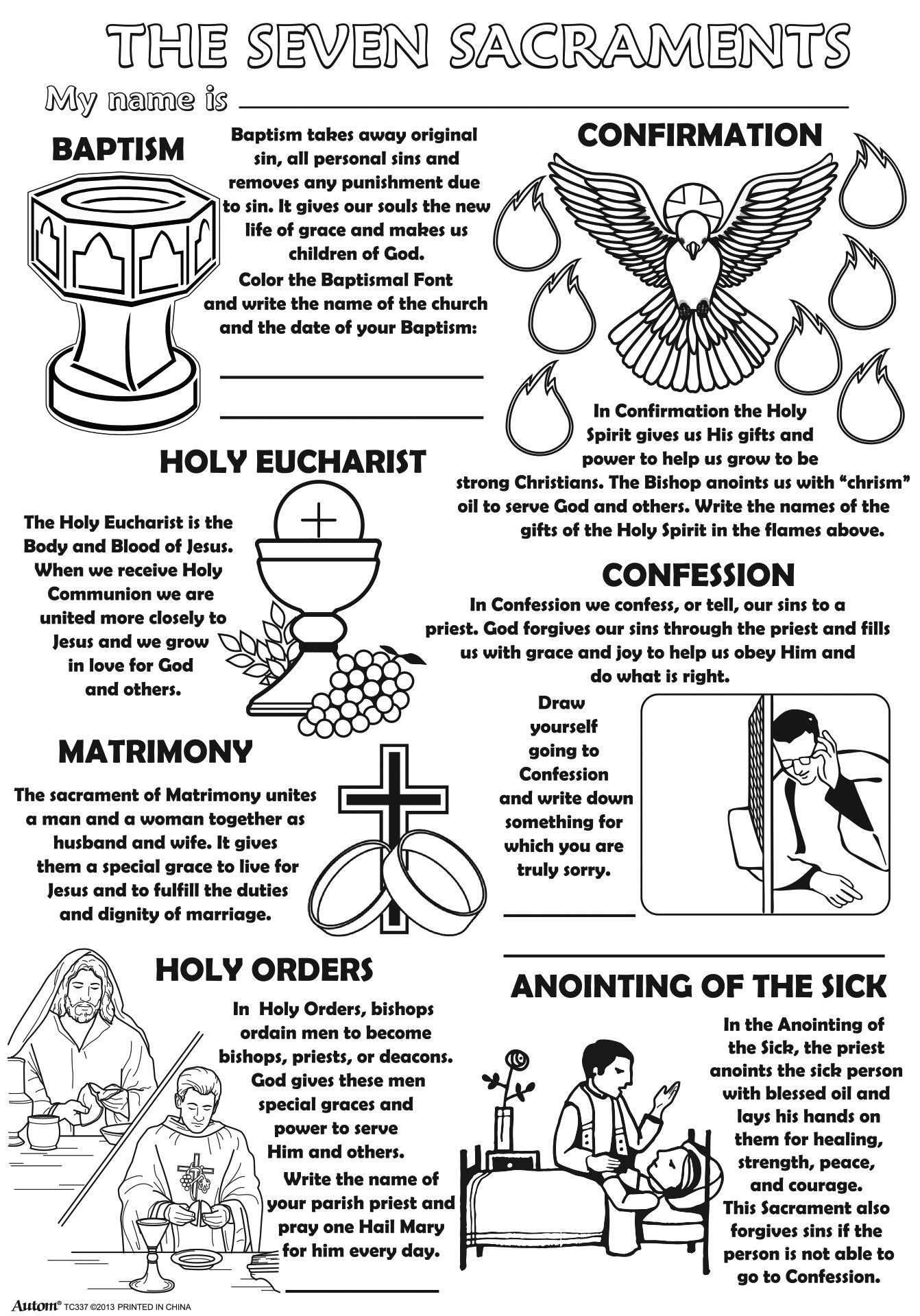 13 Sacraments Ideas To Save Today | Sacrament, Catholic Teaching regarding Free Printable 7 Sacraments Worksheets