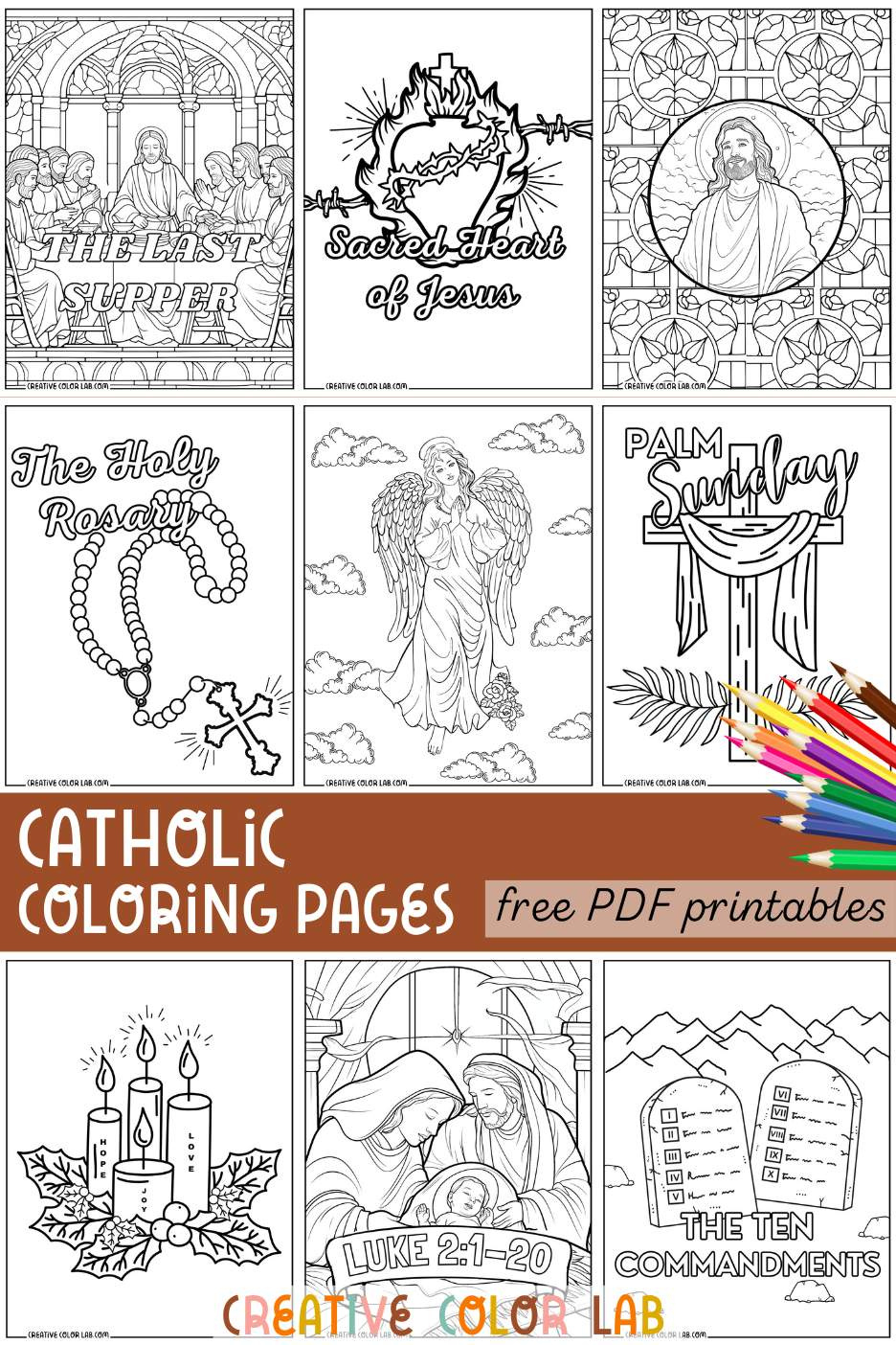 21 Catholic Coloring Page | Free Pdf Printables with Free Printable Catholic Worksheets