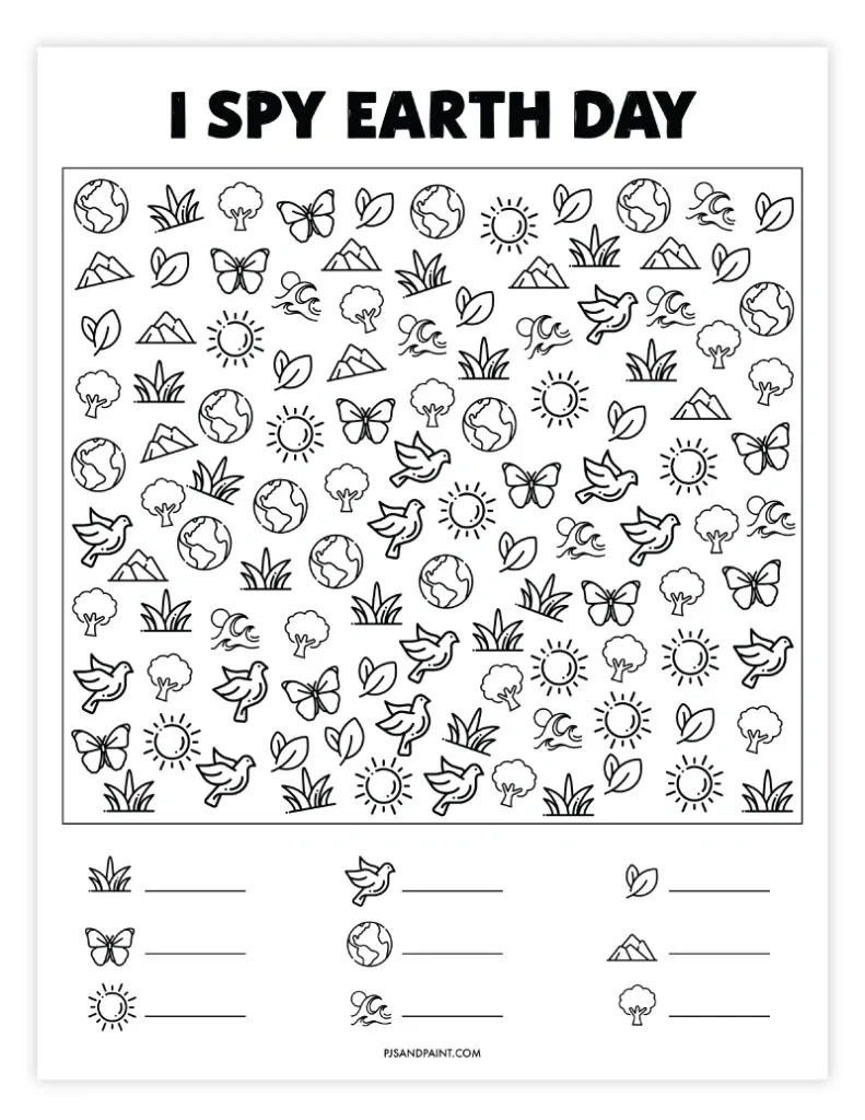 28 Free Printable I Spy Games - Pjs And Paint with regard to Free Printable I Spy Worksheets