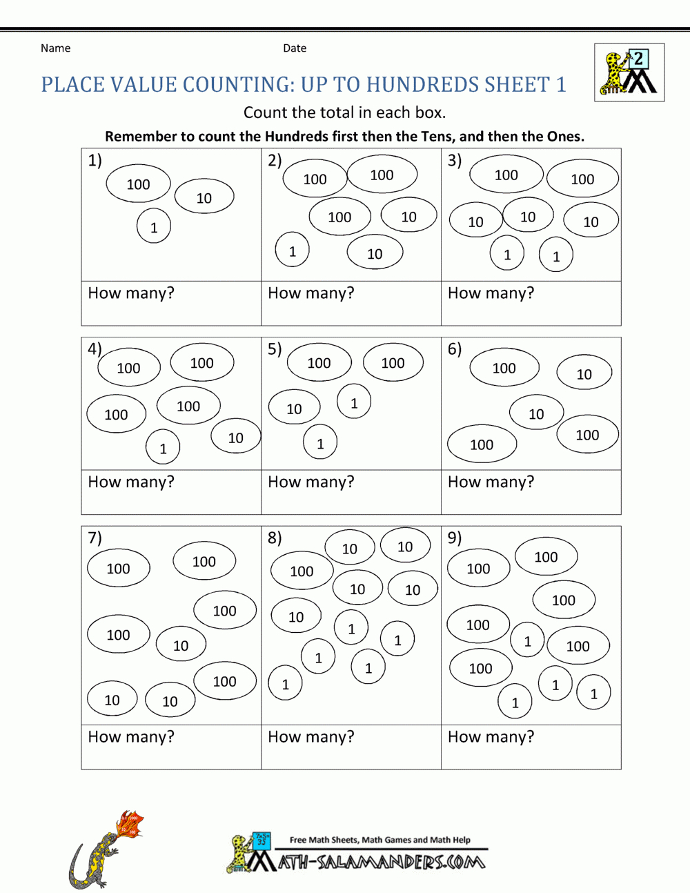 2Nd Grade Place Value Worksheets with regard to Place Value Worksheets Grade 2 Free Printable