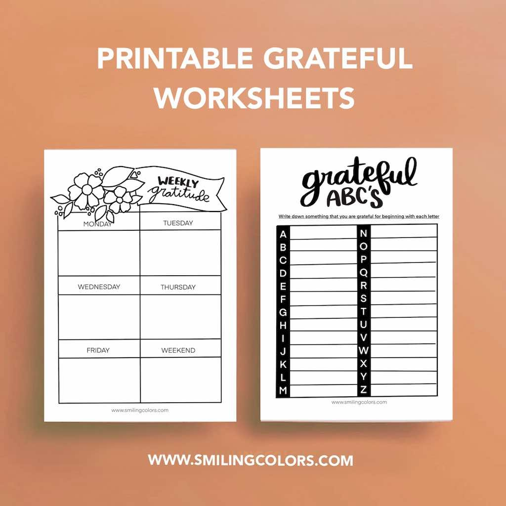 3 Printable Grateful Worksheets That Are Simple To Use with regard to Gratitude Worksheets Free Printable