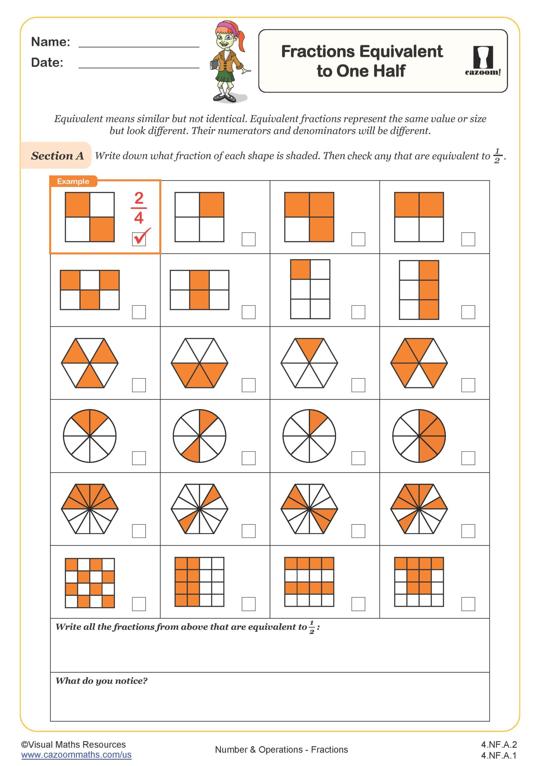 4Th Grade Math Worksheets Pdf | Printable Math Worksheets | Cazoom in Math Worksheets For 4Th Graders Free Printable