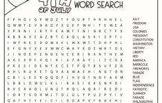 4Th Of July Activities Printable - Kids Activity Zone inside Free Printable 4Th Of July Worksheets