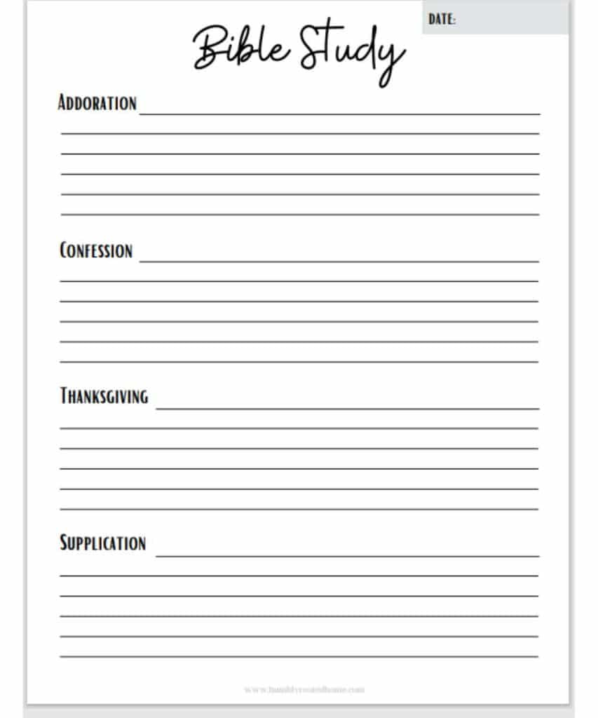 5 Free Printable Bible Study Worksheets For Christian Women! with Free Printable Bible Study Worksheets