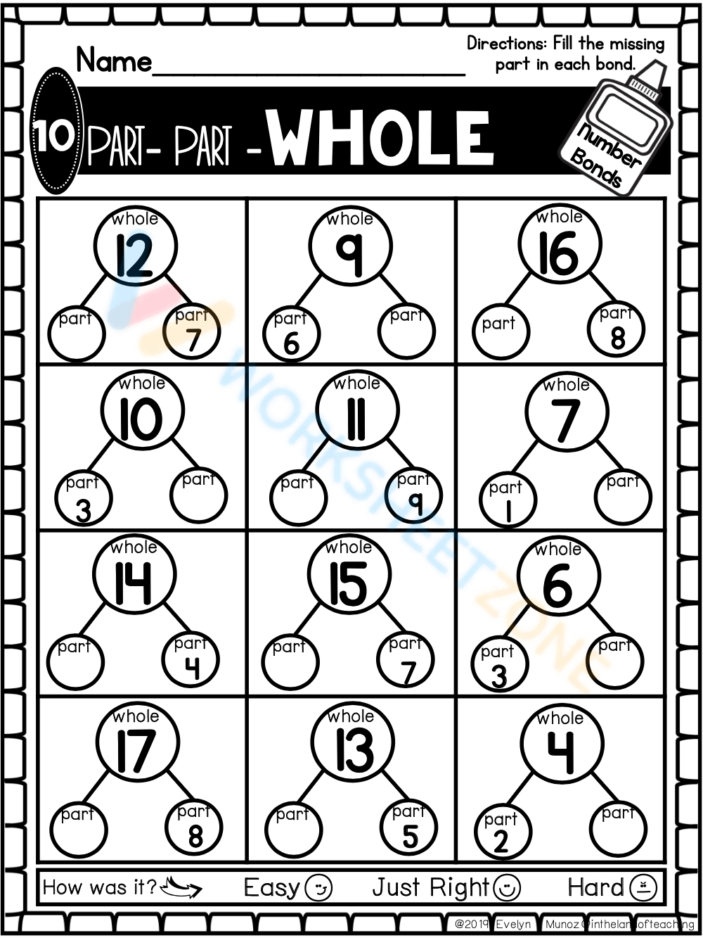 50 Free Printable Part Part Whole Worksheets For Kids - Worksheets regarding Free Printable Part Part Whole Worksheets