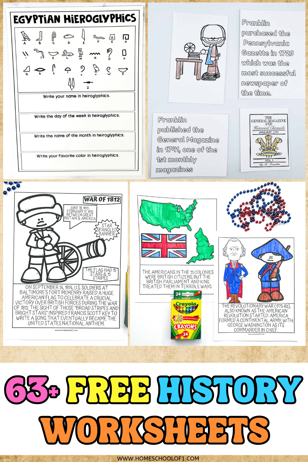 63 Free History Worksheets For Kids regarding Free Printable History Worksheets