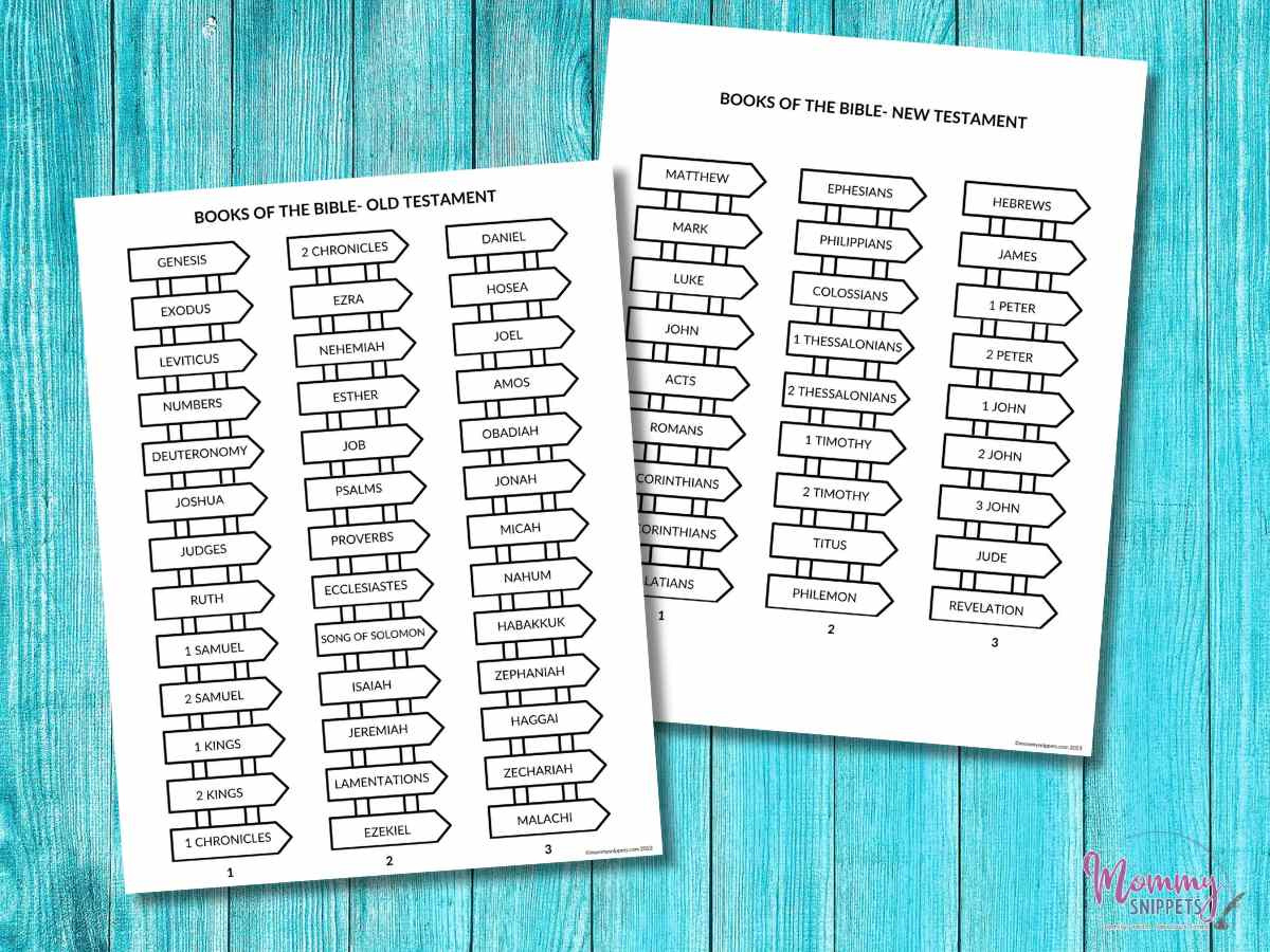 66 Books Of The Bible Printable + A Books Of The Bible Craft Game for Free Printable Books of the Bible Worksheets