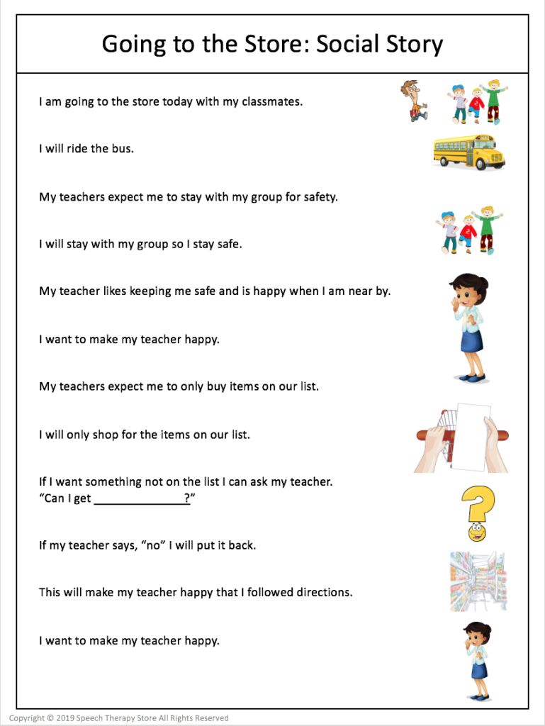 7+ Free Community Outings Printables Life Skills - Speech Therapy throughout Free Printable Life Skills Worksheets
